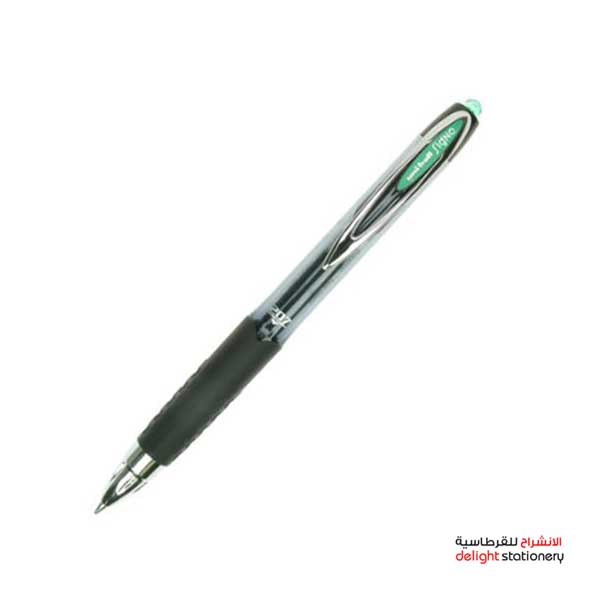 ROLLER-BALL-PEN-SIGNO-UMN-207Greenlogo-1.jpg